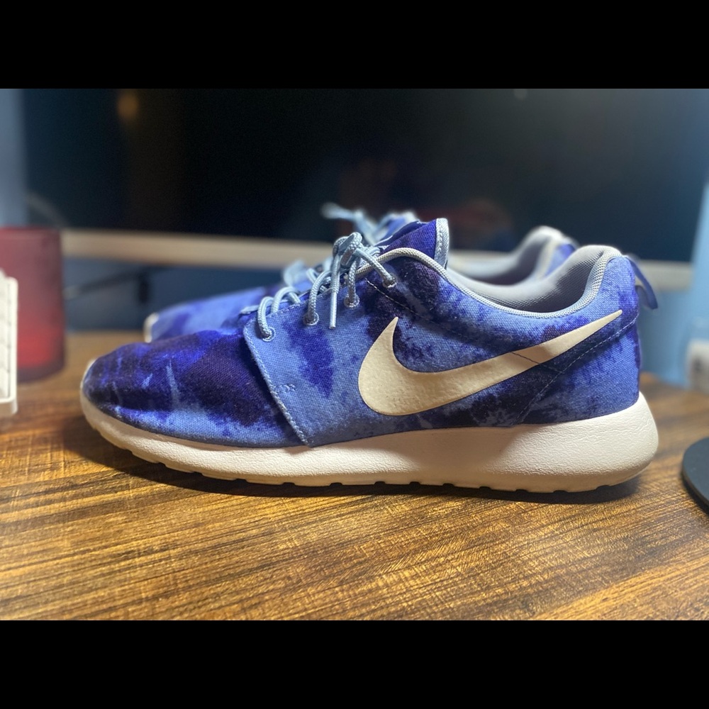 Nike Roshe 1, Baby Blue Tye Dye Like., Size 12, PreOwned